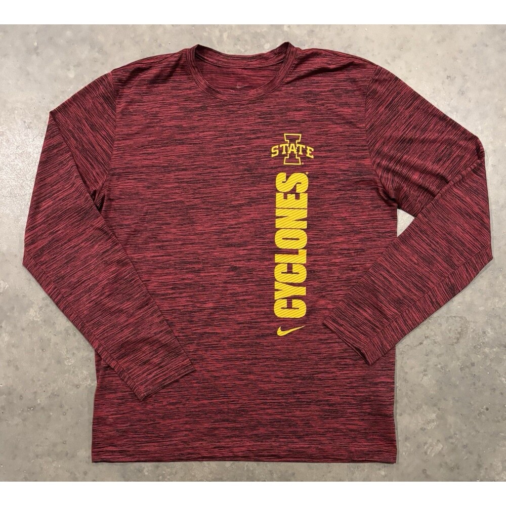 Nike Iowa State Cyclones Long Sleeve Shirt Coach Issued Men’s Large